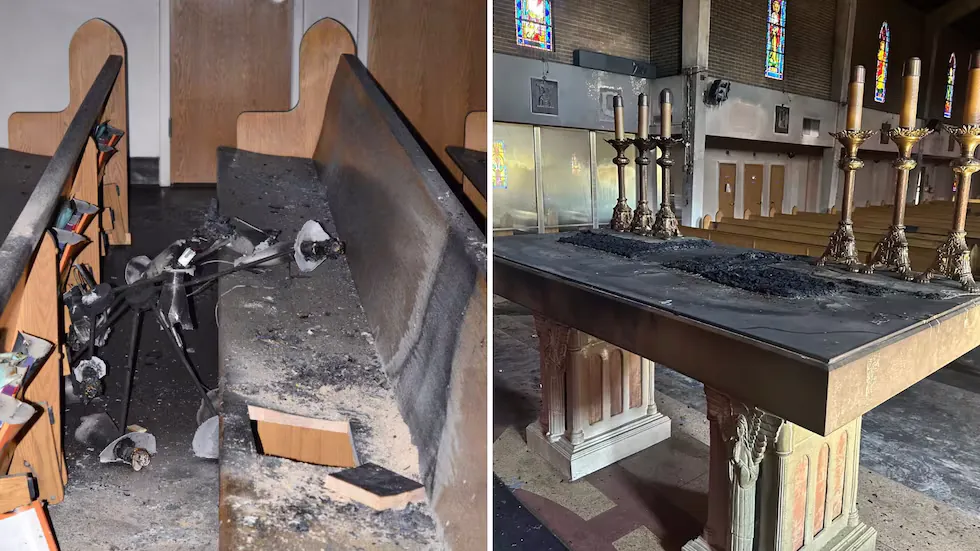 Police seek suspect in Casa Grande church fire