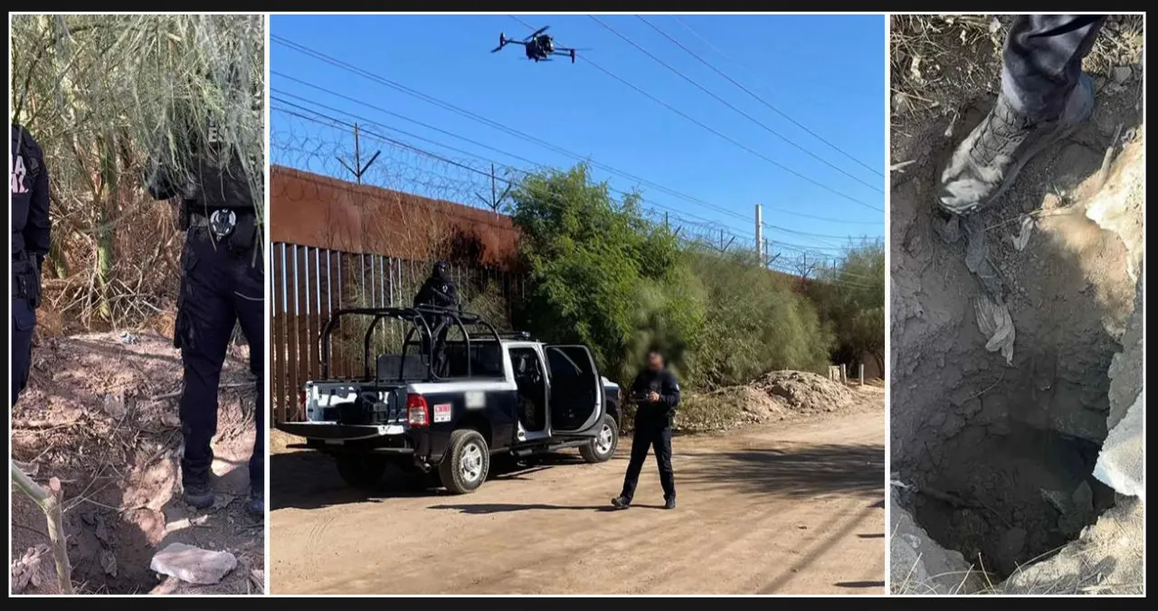 Mexican state police find tunnel at Arizona border wall using drones